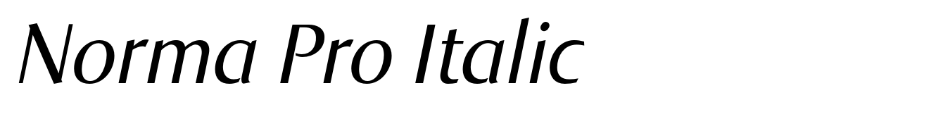 Norma Pro Italic